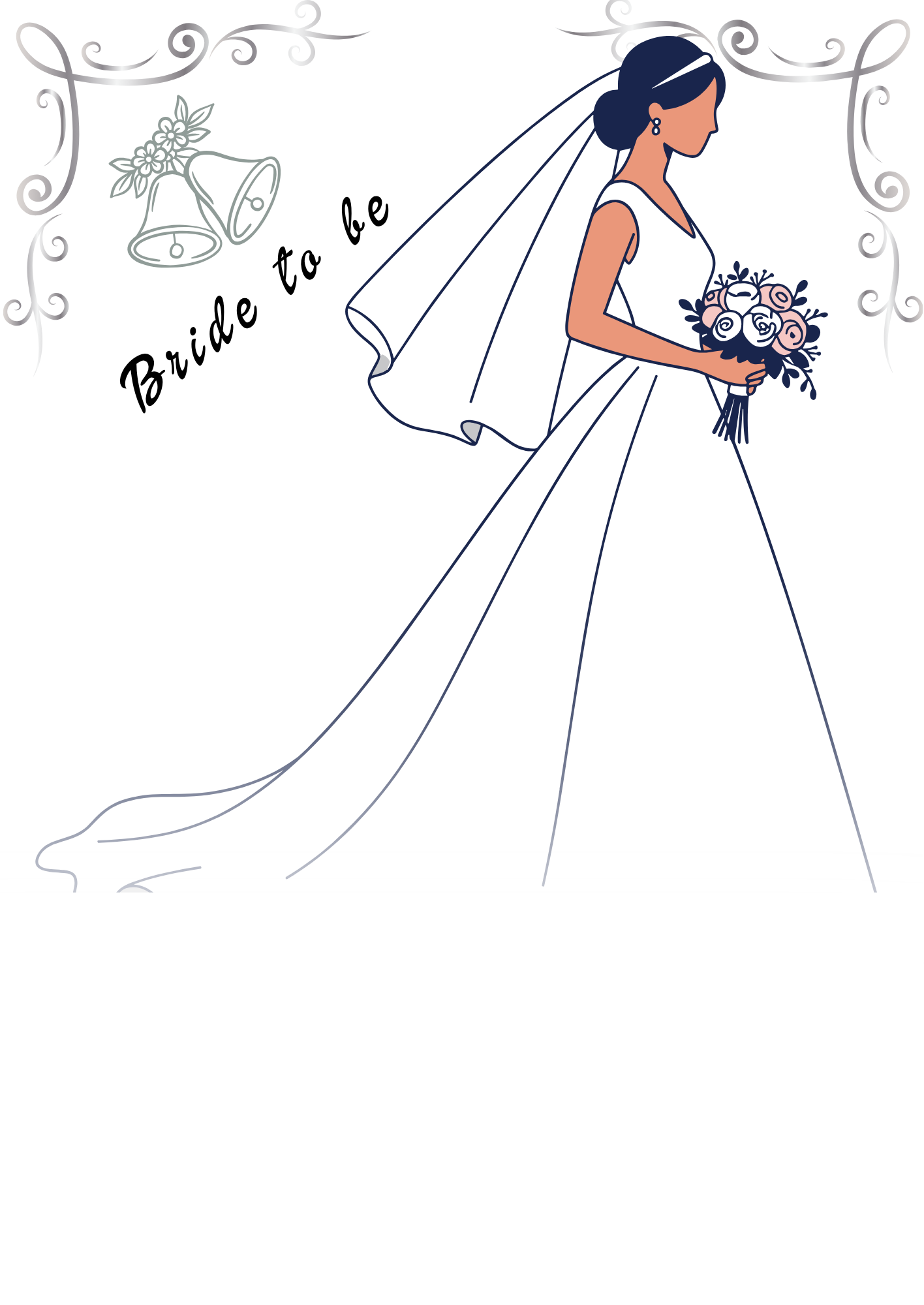 Bride to be style Personalised cupcake insert. Cake Box Insert Printable download – 10x14 Cake Box Decoration – PNG PDF SVG Cricut Cut File