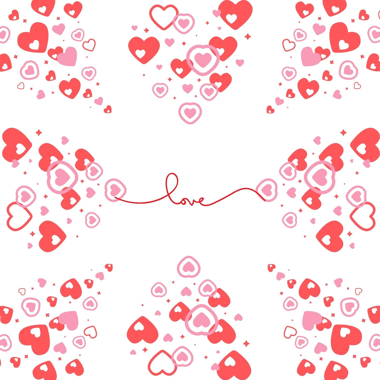 Love Cake Box Insert Printable Set – 10x10 Cake Box Decor – Be Mine Love Cake Box Insert – PNG PDF Digital Download – Cricut SVG Template