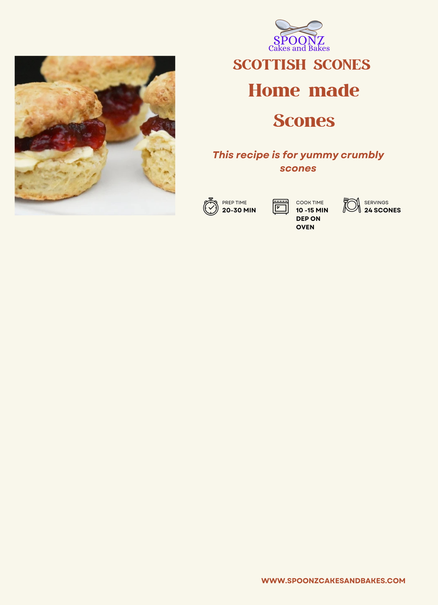 Scottish Scones Recipe Download – Homemade Crumbly Scones