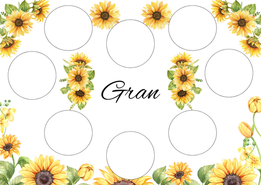 Mother’s Day Cupcake Box Insert Printable 14x10 – Mum Mom Gran Nana Granny Nan Grandma – PNG PDF SVG Template – Cricut Compatible