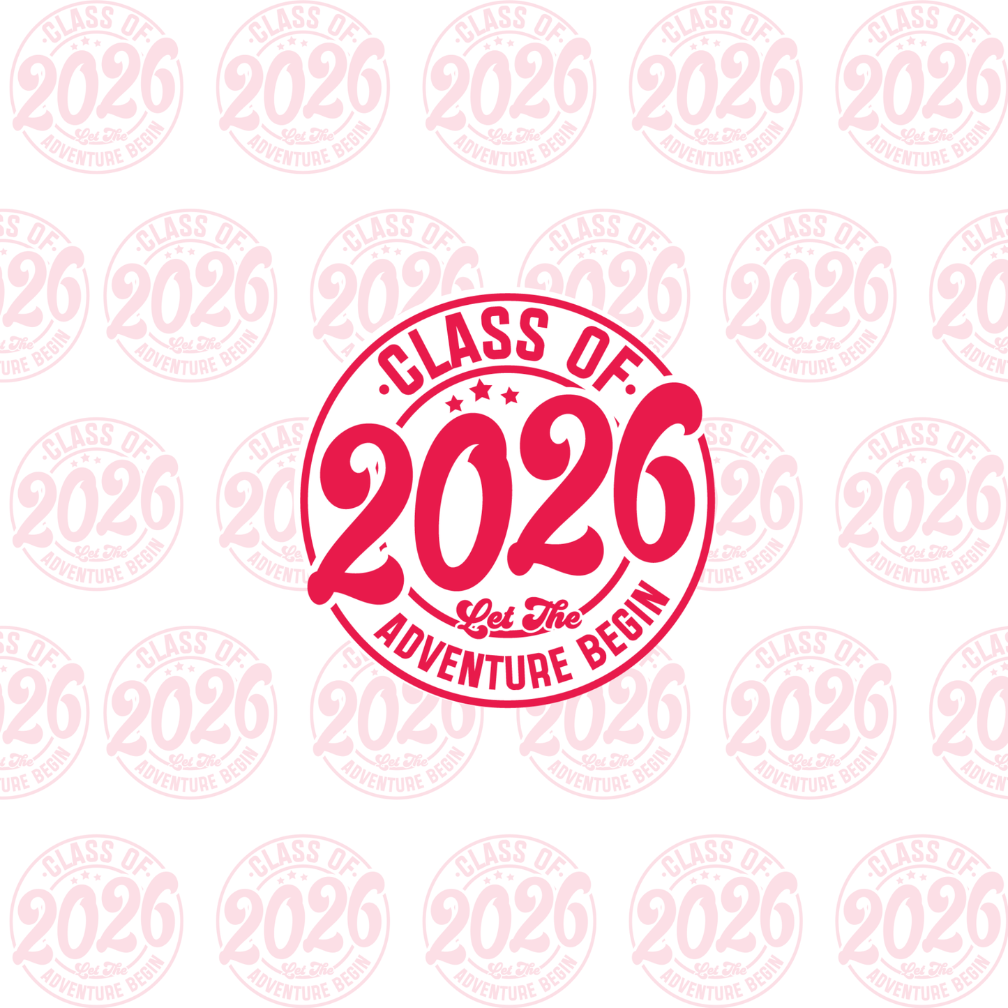 Class of 2026 full set, cupcake insert. 10x10 inch (approx. 25.5 x 25.5-cm)  Cake Box Decoration – PNG PDF SVG Cricut Cut File