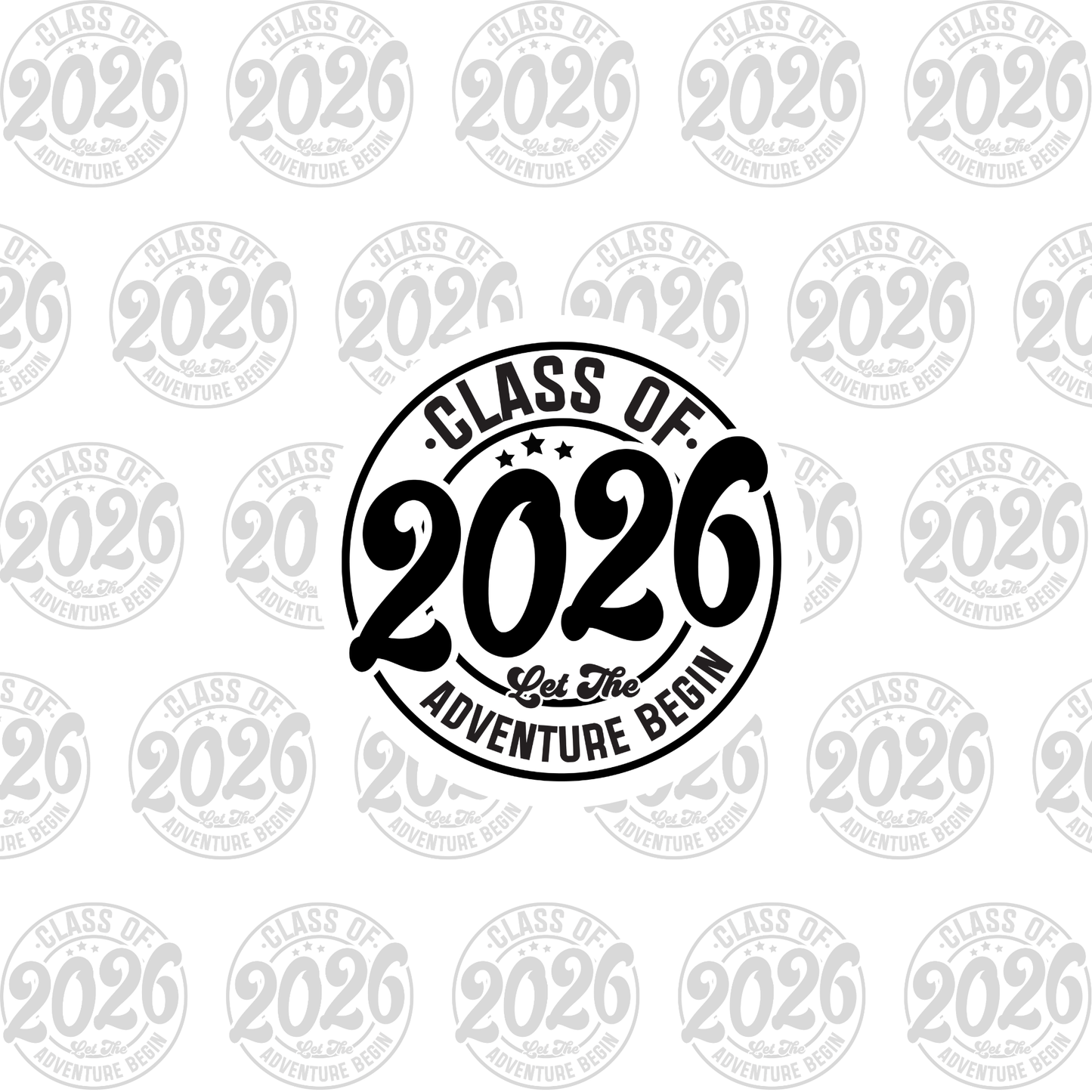 Class of 2026 full set, cupcake insert. 10x10 inch (approx. 25.5 x 25.5-cm)  Cake Box Decoration – PNG PDF SVG Cricut Cut File