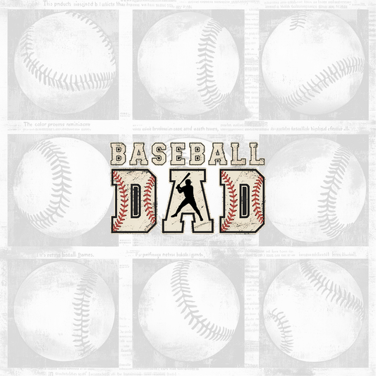 Baseball Dad set of 4 images cupcake insert. Cake Box Insert Printable download  – 10x10 Cake Box Decoration – PNG PDF SVG Cricut Cut File