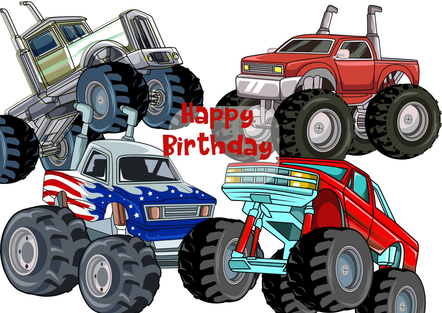 Oval Birthday cupcake insert. Police, Fire, Dinosaur, Rocket, Trucks and construction. Cake Box Insert Printable download  – 14x10 Cake Box Decoration – PNG PDF SVG Cricut Cut File